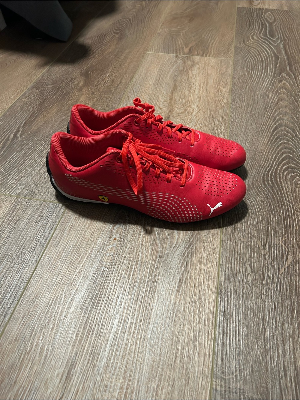 Puma red racing shoe Ferrari